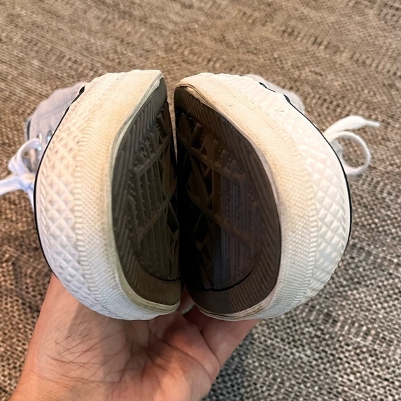 GRAY&WHITE Converse all star Chuck Taylor shoes size 8 double tongue EUC - Picture 3 of 16